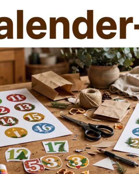 Adventskalender-Zahlen 1-24 zum Ausdrucken – Gratis-PDFs