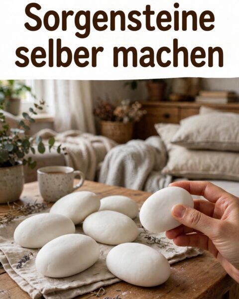 Sorgensteine selber machen: Entspannende Steine aus Backpulver